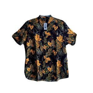 Men Coofandy Multicolored Floral Button Shirt- Size XL
